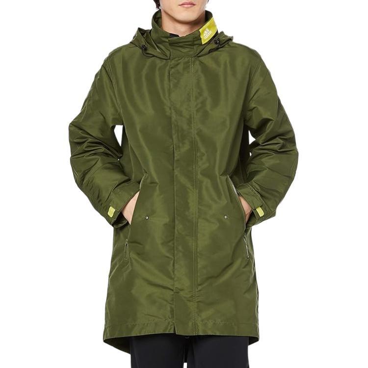 adidas Jackets Men's Army Green Stand Collar Moderate Other GM5761