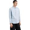 Li Ning Embroidered Loose Fit Button Logo Casual Shirt Men Shirts Mist-Blue ASHR063-2