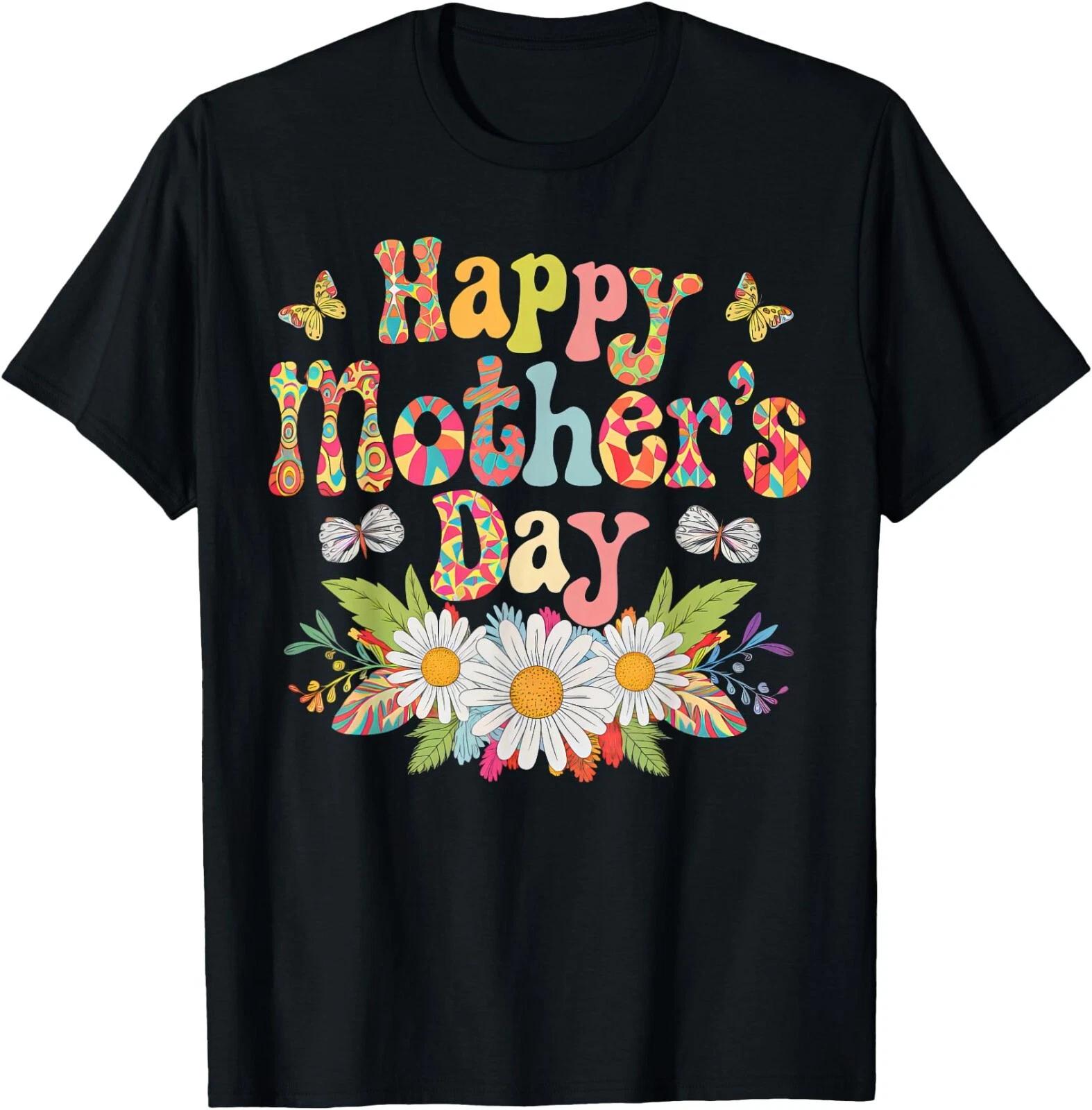 Happy Mother s Day 2025 Cute Floral for Women Mom Grandma T-Shirt , UNISEX Tee L