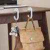 Table Hook 2 Pieces Double-Ended Round Hole Holder Portable Desk Hook For Home Office Study School Indoor Family Students Adults