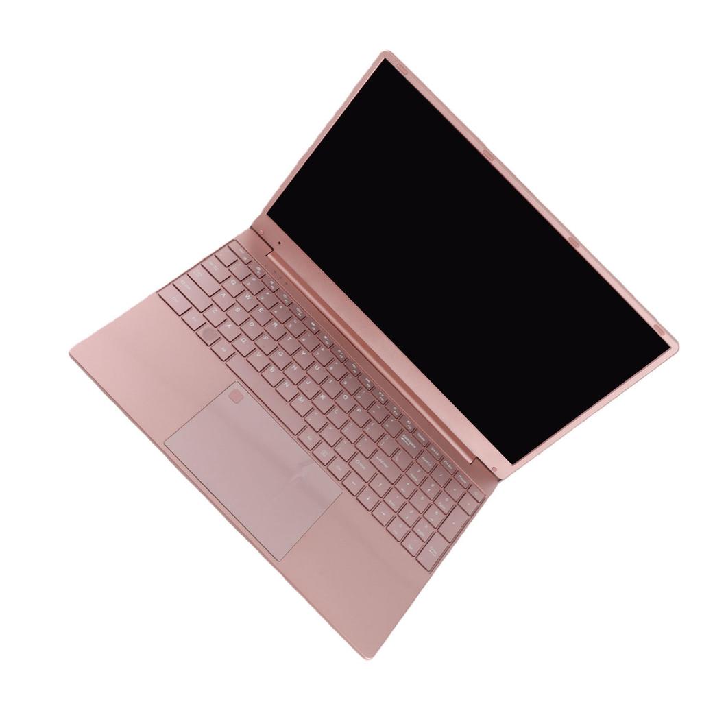 15.6 Inch Laptop for N5095CPU for Win 11 System 2.4G 5G WIFI 12GB RAM Pink Laptop with Fingerprint Backlit KB