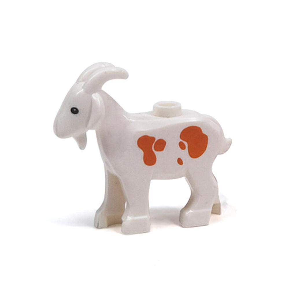 MOC City Series Animal Building Block Figures Goat Wolf Zoo Fram Accessories Block Bricks Children Toys Playsets Gift Present