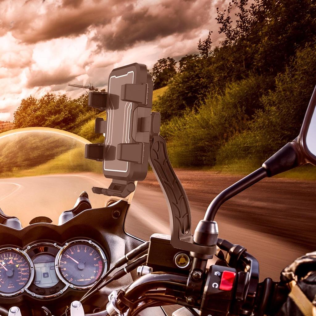 Motorcycle Phone Holder Mount,Motorcycle Mirror Mount,Motorcycle Phone Holder Motorcycle Handlebar Mount Phone Mount Roll
