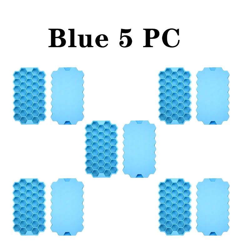 1/2/3/5Pcs Large Capacity Ice Tray Silicone Molds Honeycomb Ice Cube Molds For Chilled Drinks Whiskey Cocktails Food