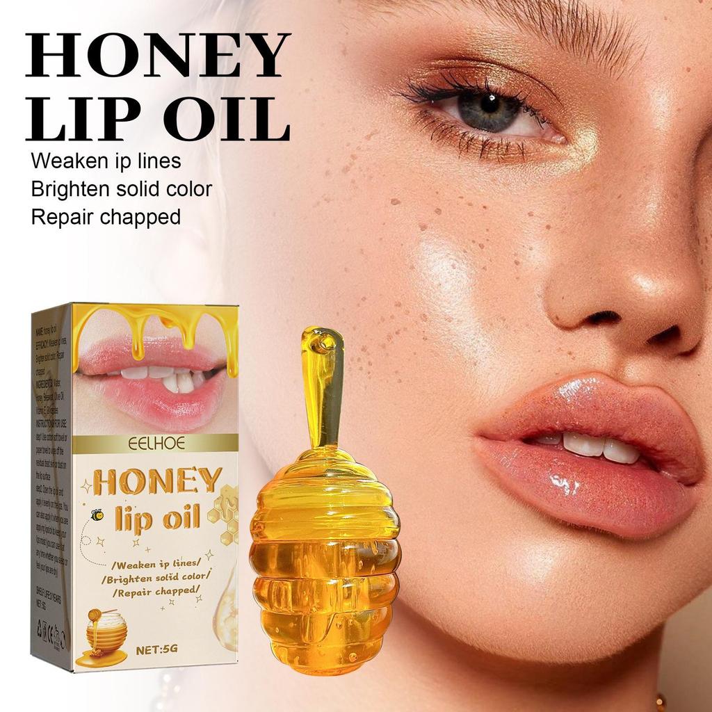 EELHOE Honey Lip Oil: Moisturizes, Gently Cares for Dry or Peeling Lips