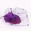 Solid Color Bridal Headdress Wave Point Hair Clip Hat Temperament Small Top Hat  Women