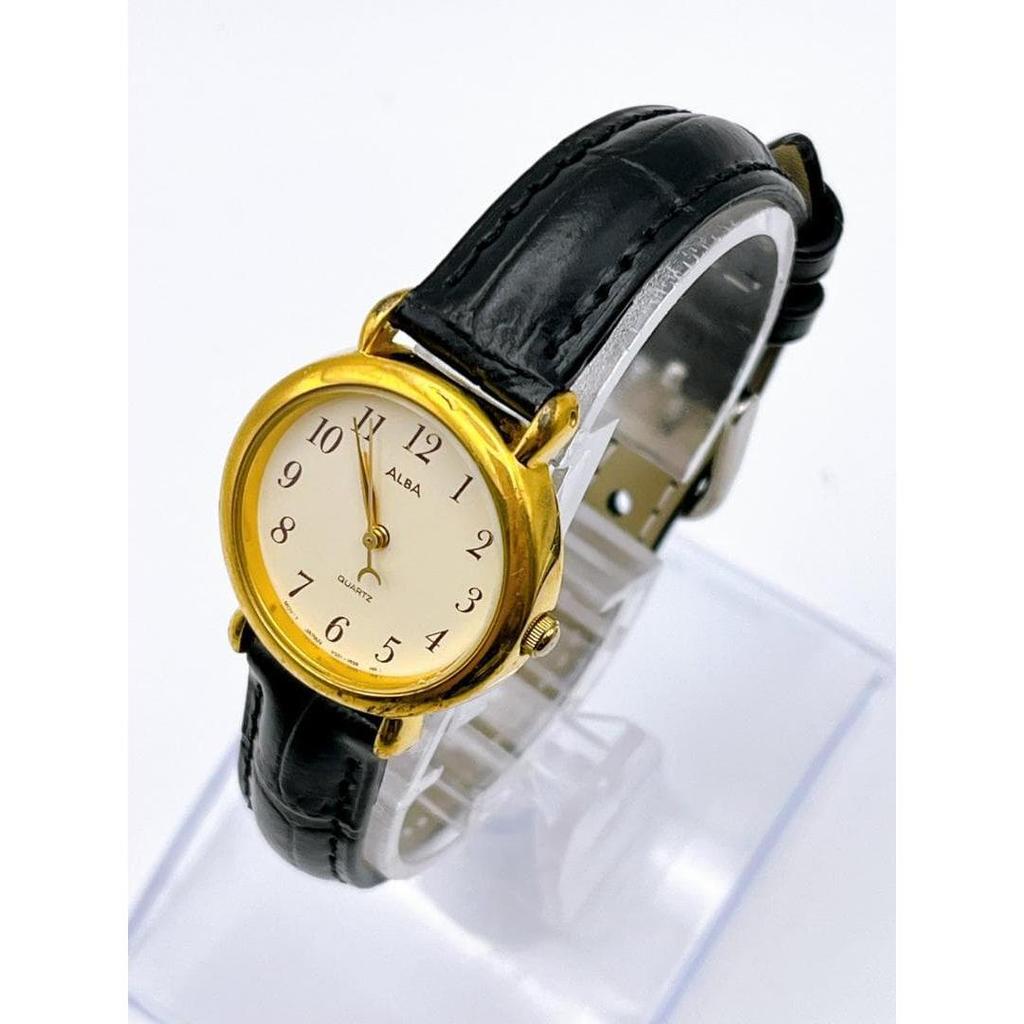Used SEIKO Seiko Watch Working Condition 950436 ALBA Gold