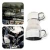 2.5 to 3 Inch Exhaust Adapter, Double Clamp Reducing Pipe, Carbon Steel Exhaust Pipe Adapter, Exhaust Reducer Connector Pipe,Various U-shaped clips