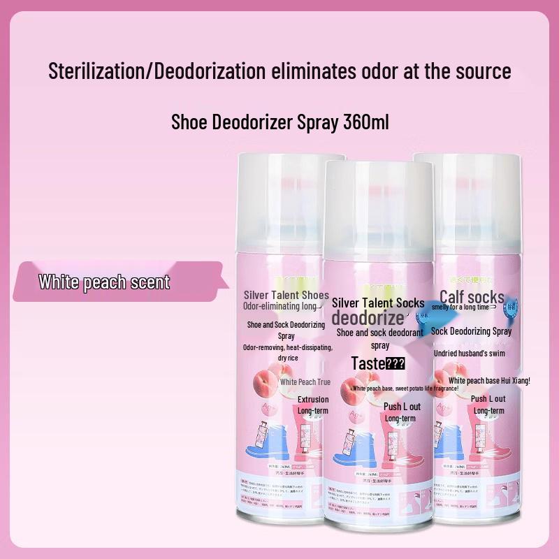Deodorizační sprej na tenisky a boty: Eliminace zápachu, Antibakteriální, Sterilizace a Dezinfekce pro Boty a Ponožky