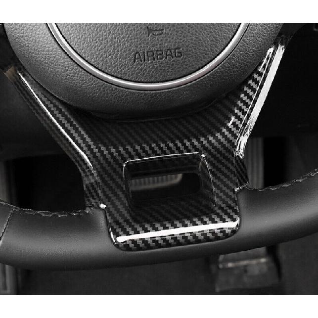For Kia K5 Optima 21-2024 Carbon Fiber Steering Wheel U Type Cover Trim 1PCS