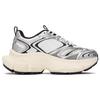New MLB Winner Chunky Anti-Slip Wear-Resistant Low-Top Chunky Sneakers Unisex Silver 3ASHWD15N-50IVS
