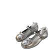 French silver light mouth ballet Mary Jane single shoes women's spring new flat bottom with skirt jk small leather shoes