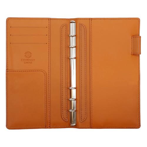 CCOMPANY LIMITED Planner, Made in Japan, A5 Size, Bible Size, Bible Slim Size, with Pen Holder, Turner 2 Second (Bible Slim Size, Brown)