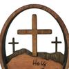 He Is Risen Easter Decoration Farmhouse Rustic Wooden Resurrected Tomb Table Sign Home Office Easter Party Desktop Ornament