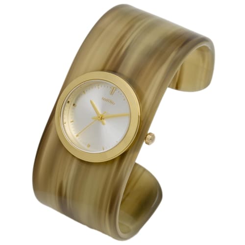 Fieldwork Women's Analog Acetate Bangle Watch, Gray, Flaban ST291-4