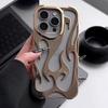 Custodia per Telefono con Design a Fiamma 3D Vuota Per Per Iphone 1 14 13 11 12 17 Air 16 Pro Max 1 Plus Fresca Antiurto Morbida Copertura Posteriore