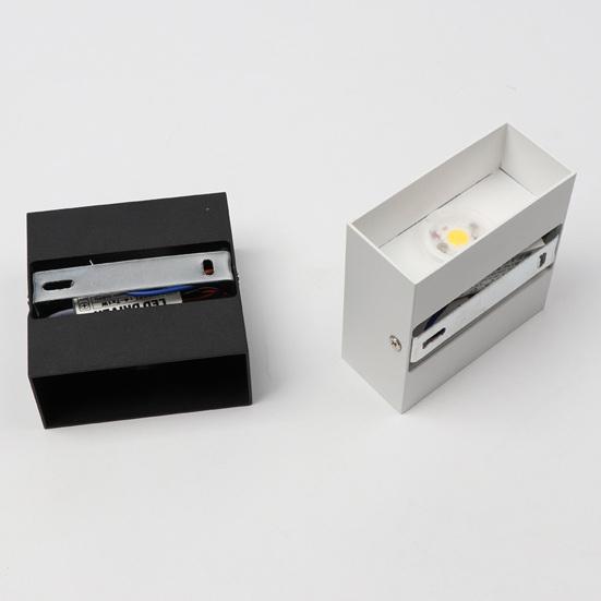 Lampa ścienna Łatwa w montażu Łatwe światło/Ciepłe białe światło Aluminiowa wielofunkcyjna lampa dekoracyjna COB 6W