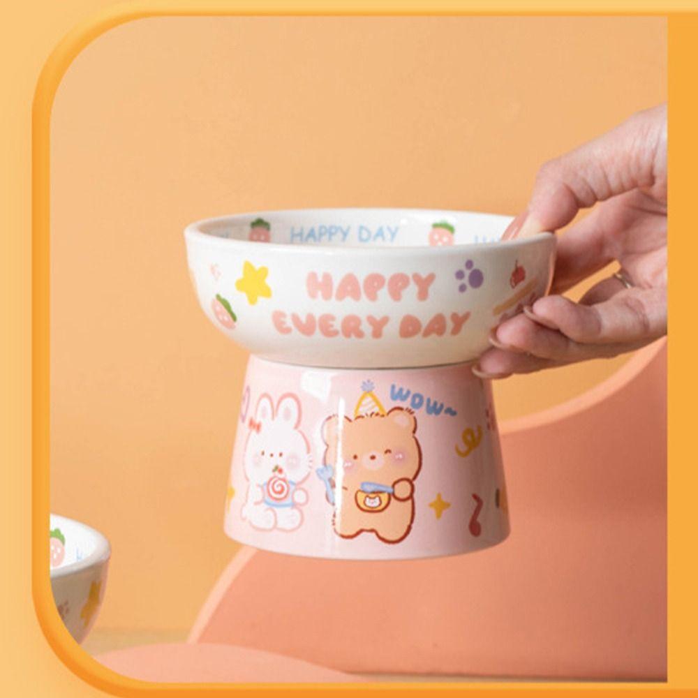 Niedliche Katzennapf Keramik Hundenapf Fressnapf Haustierbedarf Haustier Hochfußnapf Kätzchen Welpe