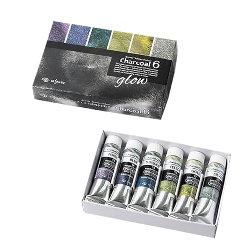 

Kusakabe Transparent Watercolor Paint, Charcoal Glow, 6-Color Set, 10ml (No. 4), 304952