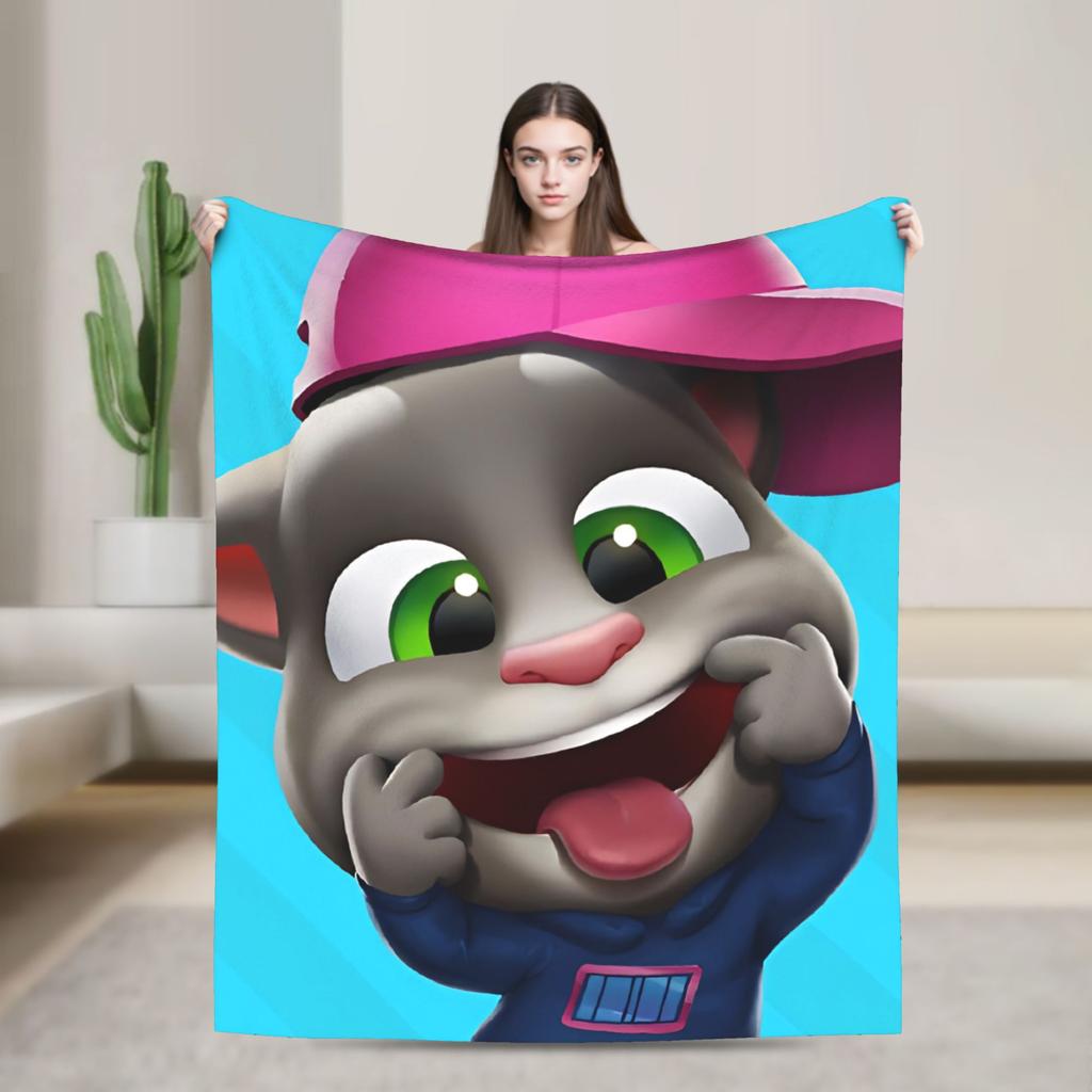 T-Talking T-Tom Und F-Freunde Wurfdecke Für Sofa Flauschige Weiche Plüschdecke 50x60 Zoll Mehrere Größen Tagesdecken Für Alle Jahreszeiten