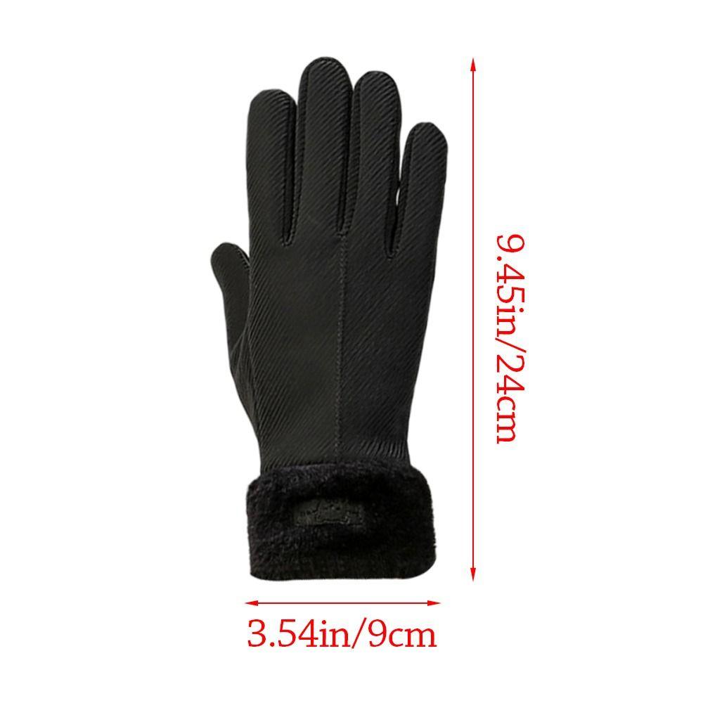 Fashion Warm Women Winter Gloves Touchscreen Waterproof Driving Gloves Thick Windproof Cycling Mittens Outdoor