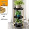 Modern Rotating Three-Tier Flower Stand