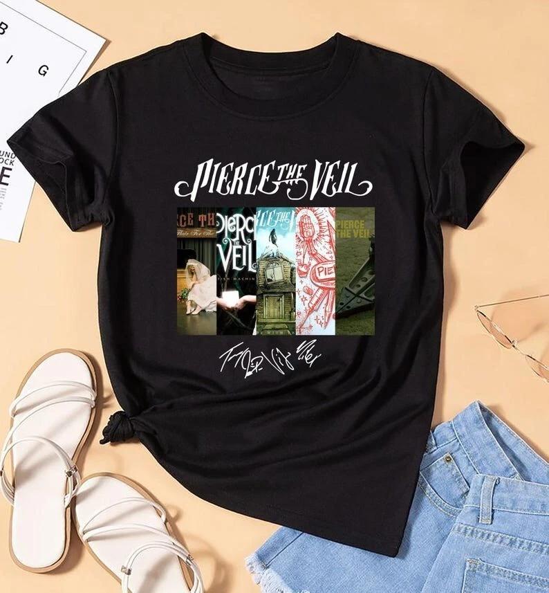 Pierce The Veil Rock Band Tour 2025 All Size Unisex T-Shirt Size S-2XL 3XL