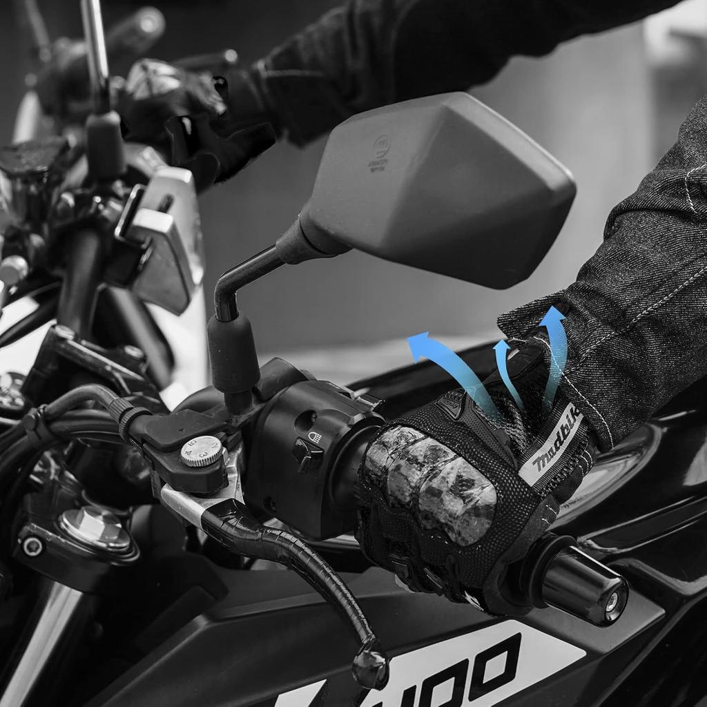 Motorcycle Gloves Touchscreen Motocross Dirt Bike Riding Glove With Carbon Fiber Protective Hard Knuckles For Men Women Model MD66