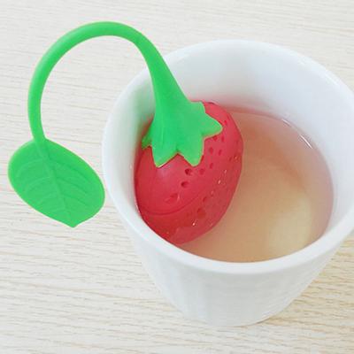Strawberry/Lemon Shaped Heat-resistant Silicone Tea Strainer