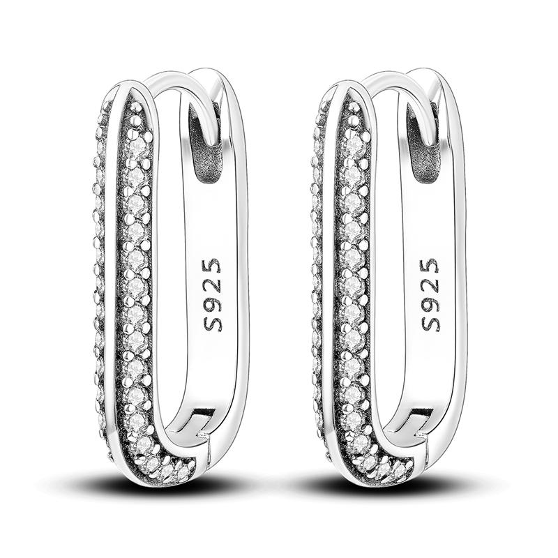 Stars Moon Sun Stud Earrings 925 Silver Hoop Earring Zircon For Women Making Jewelry Gift For Girl Women