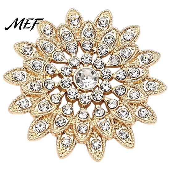 Hollow Sunflower Badge Sparkling Rhinestone Brooch, Golden Plated Floral Lapel Brooch Pin Pin, Dainty Clothing Jewelry Accessory for Women Girls