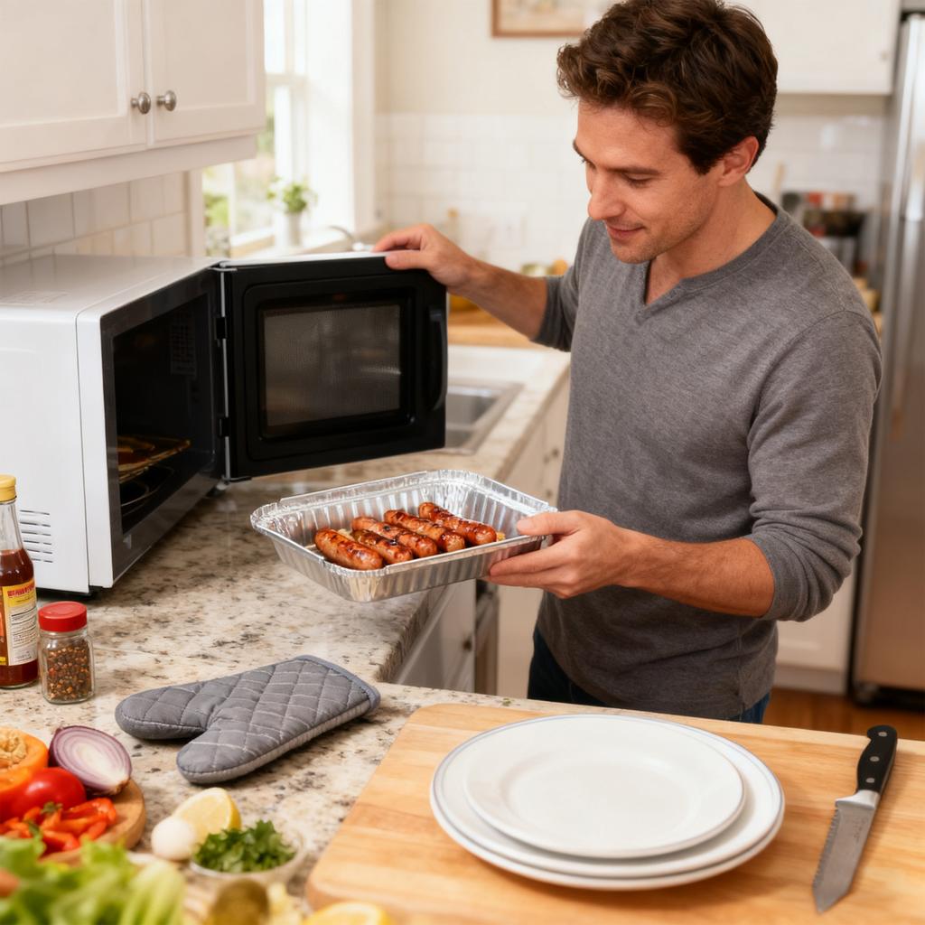 10Pcs Aluminum Foil Baking Mold Oven Safe Sealable Durian