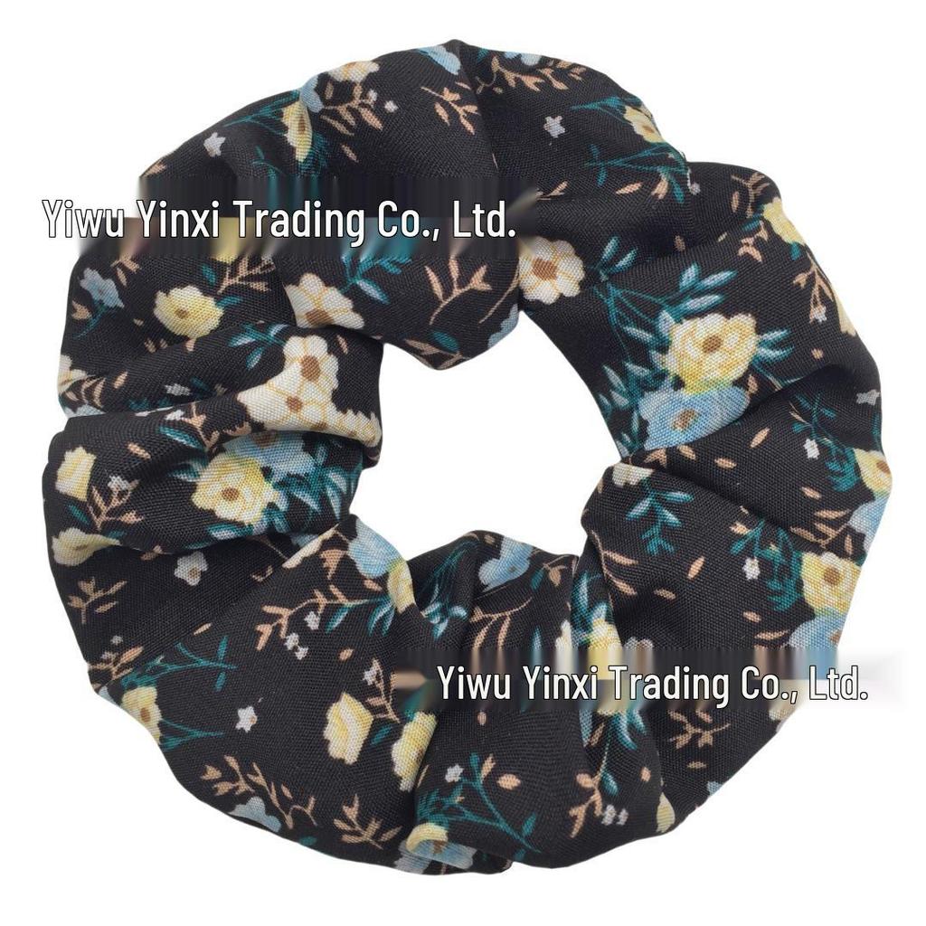 Vintage Blumen Chiffon Haargummis - Elegante Haaraccessoires & Kopfbedeckungen