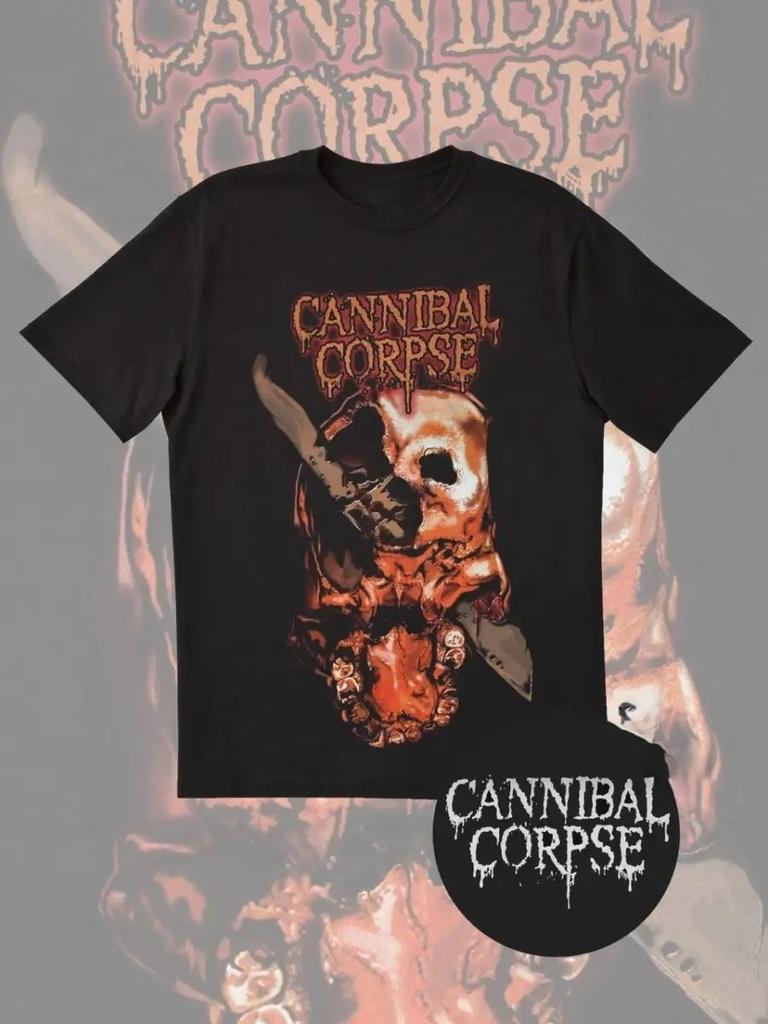 Cannibal Corpse Short-sleeved Printed Crew Neck Retro Cotton T-shirt Summer Breathable Hip Pop T-shirt Top Y2K Hip Pop Unisex