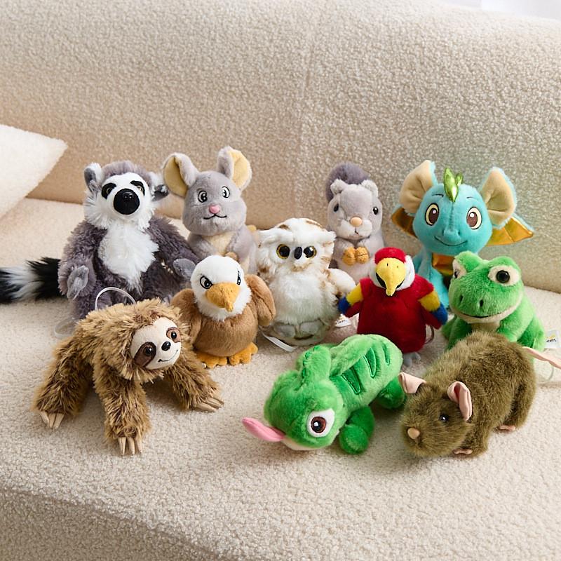 Animal Zoo Shoulder Plush Toy Squirrel Dinosaur Magnet Collectible For Kids And Fans