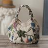 Borsa a Mano Intrecciata Etnica Retrò a Forma di Zucca, Borsa a Mano Leggera Casual per la Spesa, per la Mamma, per la Spesa Quotidiana e per le Uscite Quotidiane all'Aperto