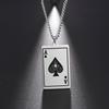 Minimalist Laser Engraved Ace Of Spades Pendant Necklace Unisex Fashion Jewelry Accessory
