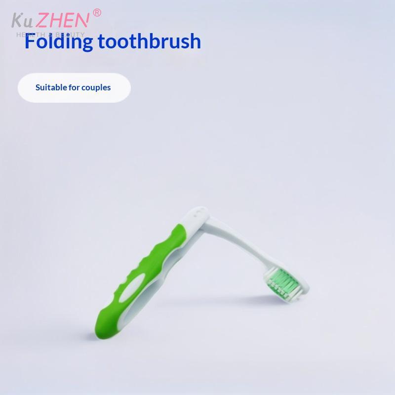 5/10pcs Portable Soft Rubber Folding Microfiber Toothbrush For Travel Couples