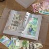 100-Page Coin Collection Book Loose-Leaf Book Moisture-Proof Dust-Proof Collecting Displaying Banknotes Coins Stamps Paper Cards
