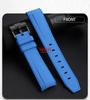 Rubber Watchband for Rolex Omega X Swatch Joint MoonSwatch Constellation Waterproof Sports 20mm Watch Strap Curved End Band