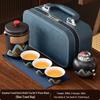 Portable Ceramic Kung Fu Tea Set - Travel Quick Cup for Office or Outdoor Use, Ideal Business Gift
