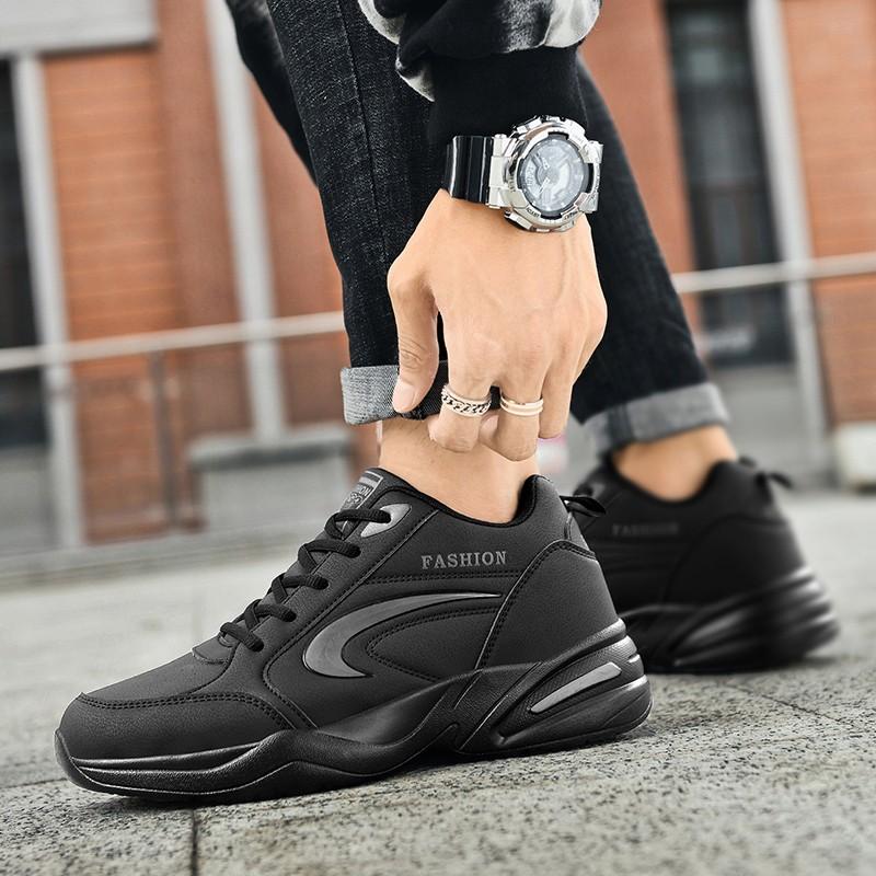 Increase height in autumn Casual running sneakers Breathable invisible increase shoe tide
