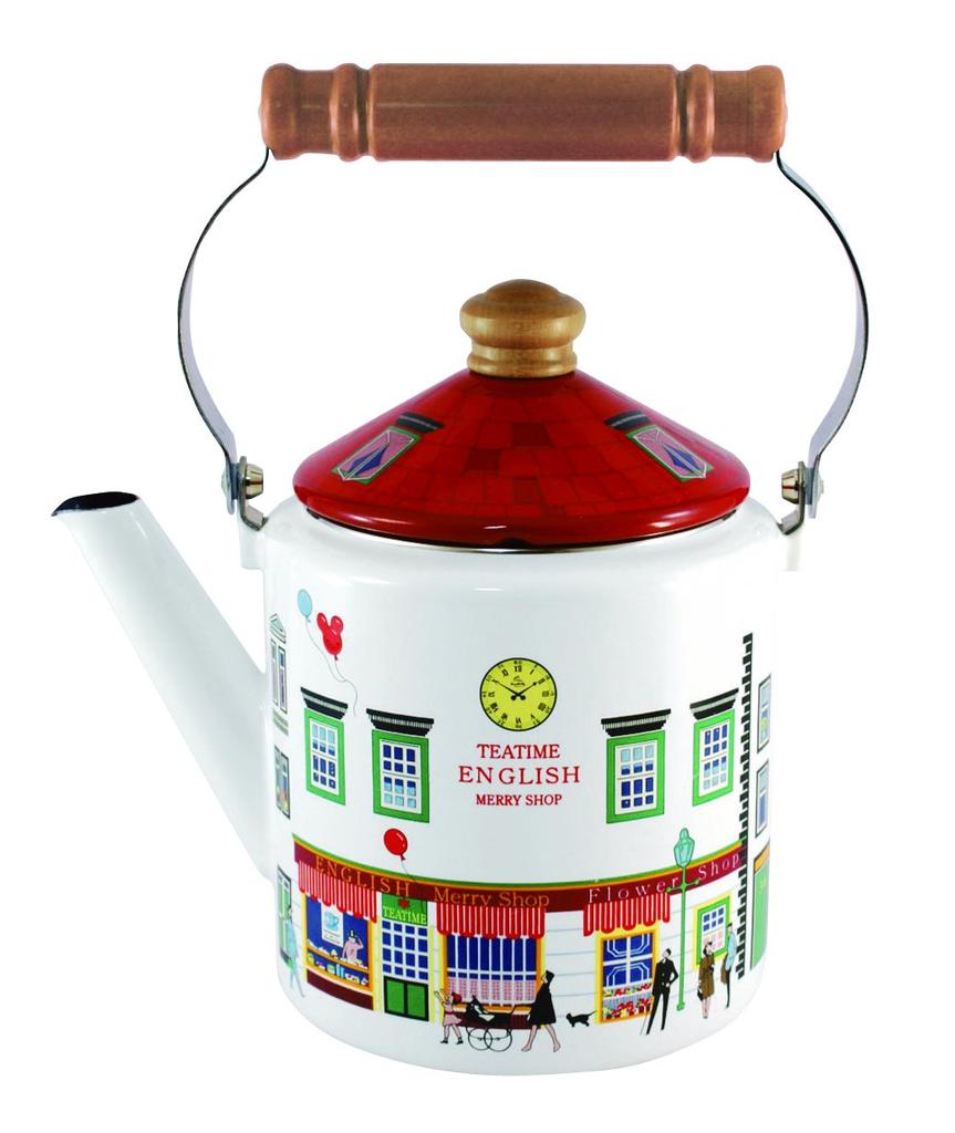 Fuji Enamel Induction Merry Shop S Kettle, Compatible, 2.0 Liter, MM-2.0K