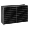 VEVOR Wood Literature Organizer 36 Compartments Office Mailboxes Black, Countertop Literature Sorter for Files Documents Papers