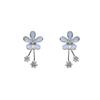 Forest Flower Daisy Gray Blue Sweet Tassel Earrings for Women Earrings for Women