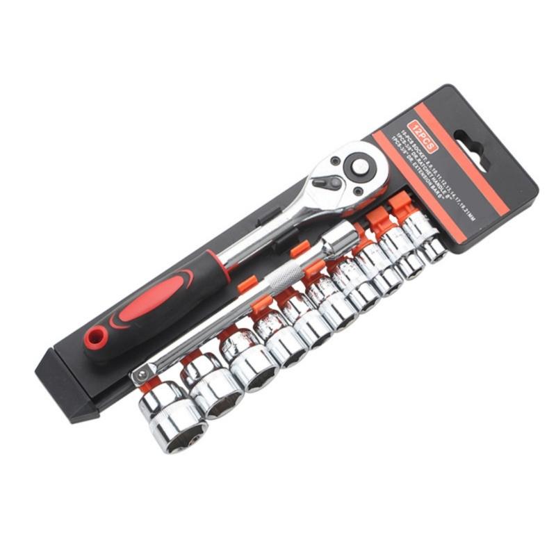Efficient Ratchet Socket Wrench Kit 3/8 & 1/4 Drive Repair Tool Ideal For Tight Space And Various Repair Tasks
