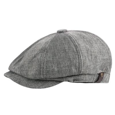 Hunting Newsboy UV Solid Color for Spring and Summer [FREESE] Men's Hat, Cap, Protection, Moisture-Wicking, Quick-Drying, Lightweight, (Dark Gray)