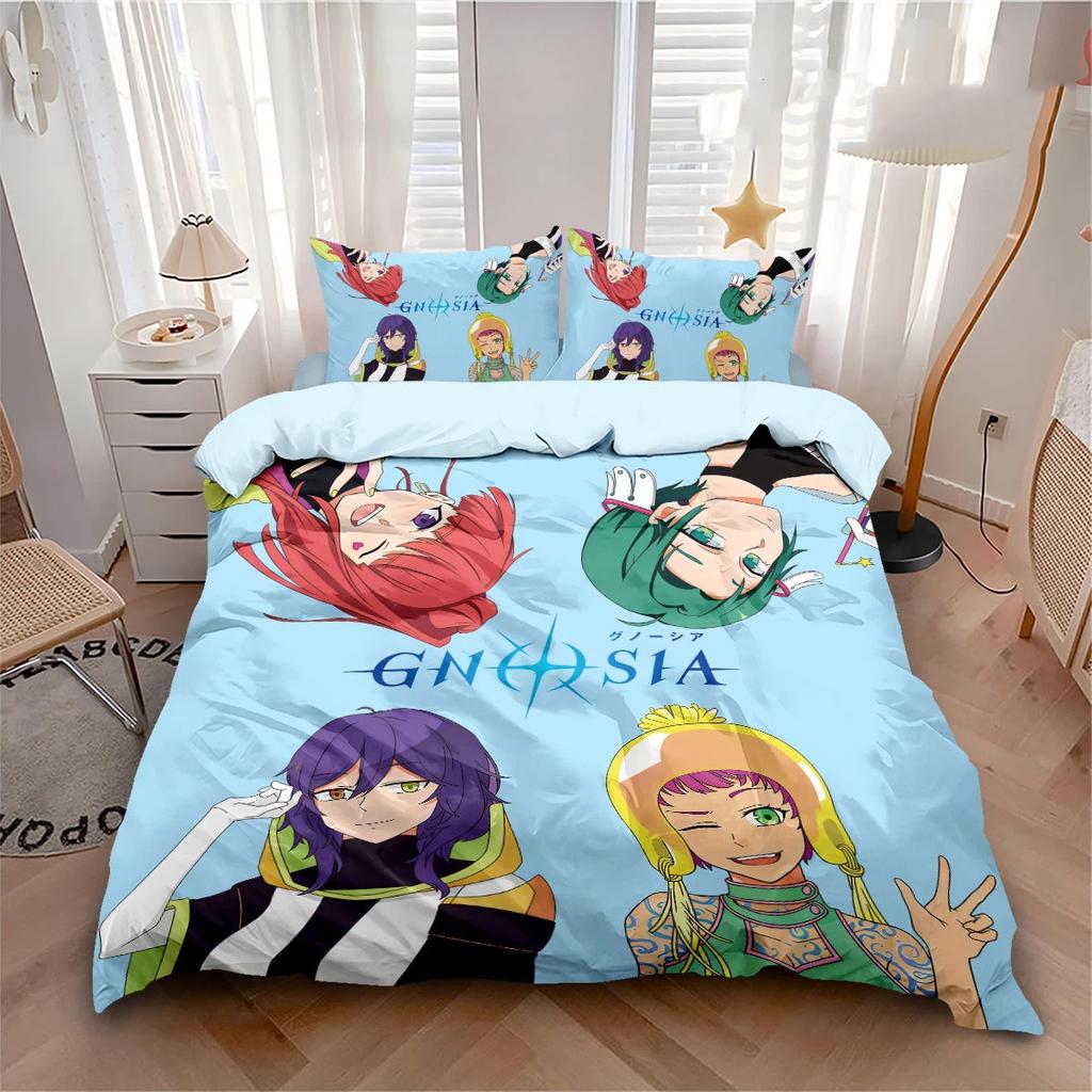 Gnosia Gift Bedding Set Cartoon Gnosia Duvet Cover Set Bed Set Aldult Kid Bedroom Single Twin Full Queen King