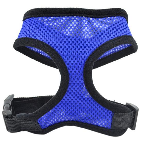 

Pet Cat Puppy Dog Control Harness Soft Mesh Vest Walk Collar Safety Leash Strap S синій