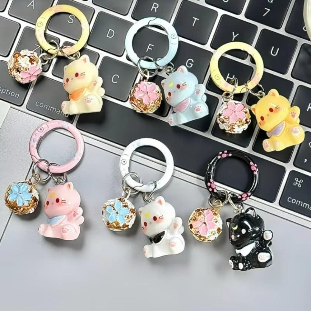 Resin Sweet Keyring Cartoon Design Korean Keychain Fashion Cute Bag Pendant  Bag Accessories